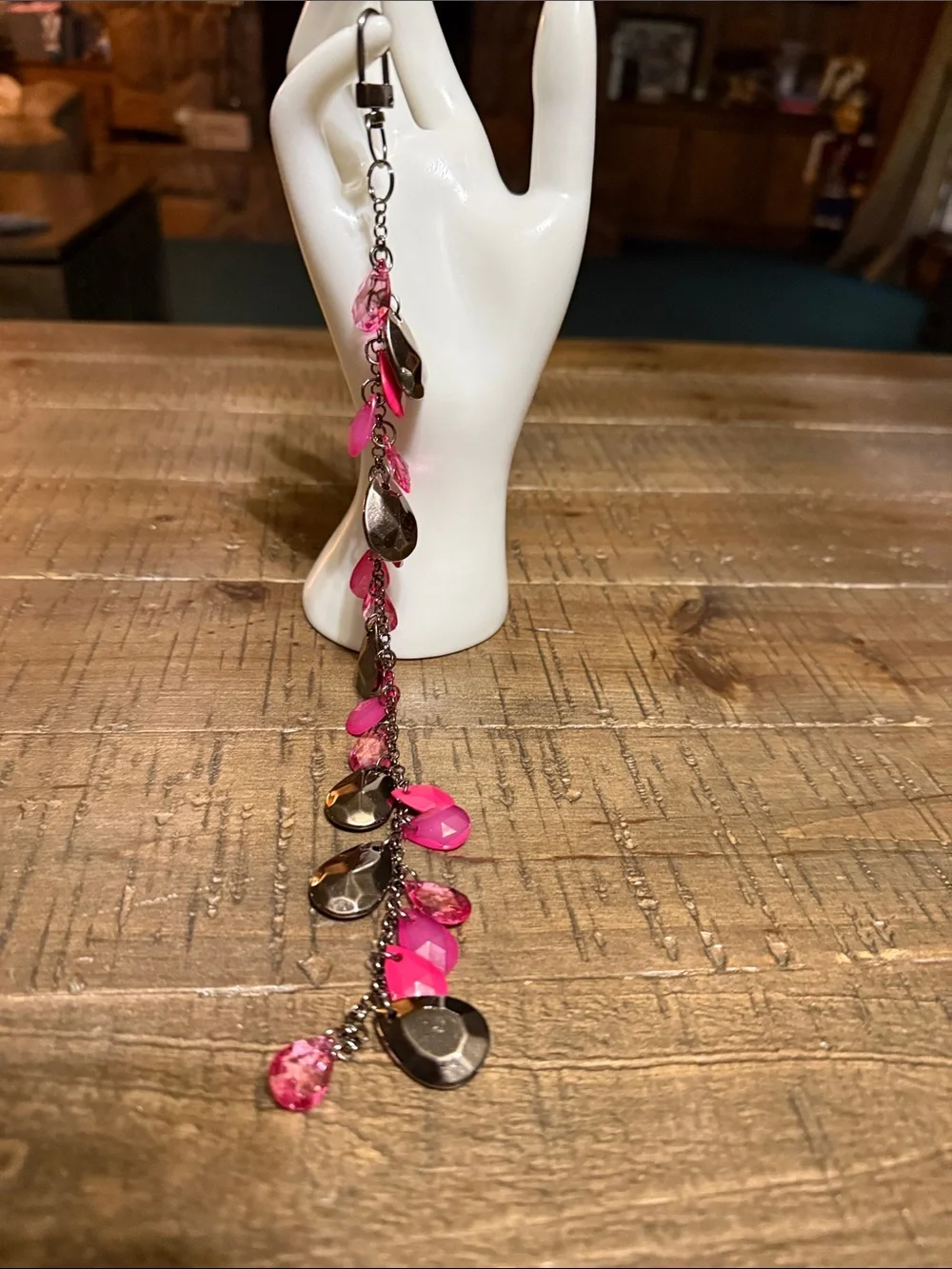 Pink Dangle Fashion keychain